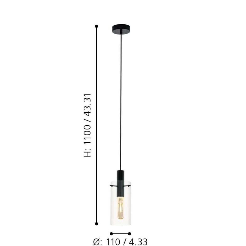 Lampa karināms Eglo Montefino. 60 W. E27. 97366