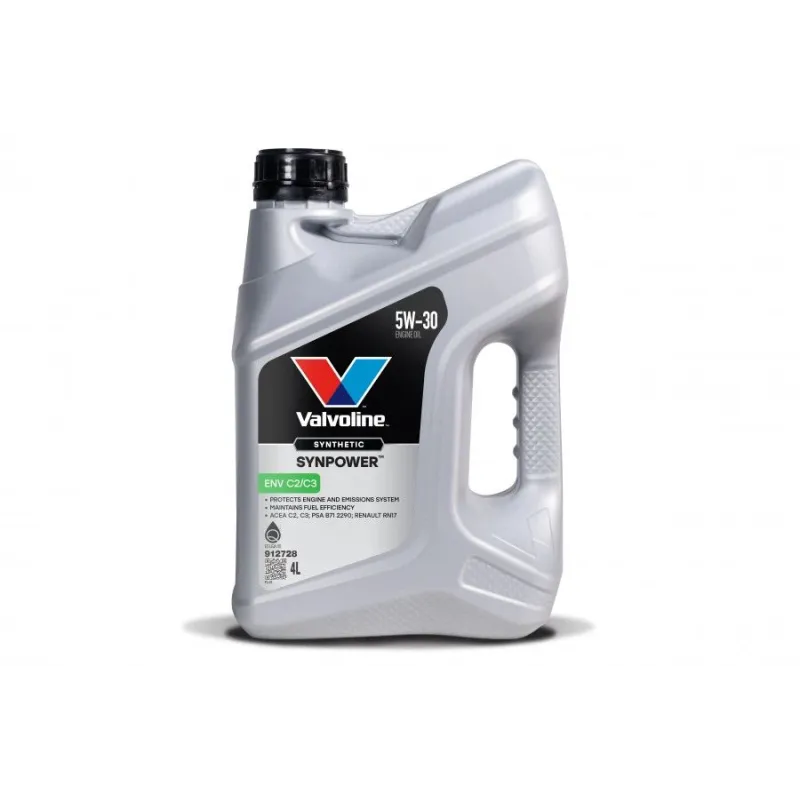 Motoreļļa Synpower ENV C2-C3 5W30 4L, Valvoline