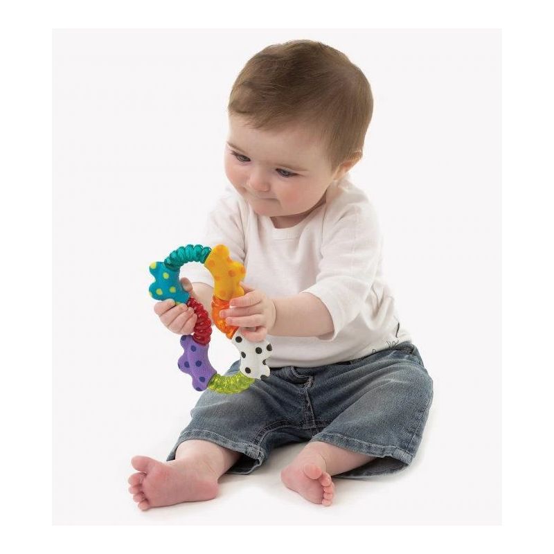 Grabulis Playgro CLICK&TWIST. daudzkrāsains