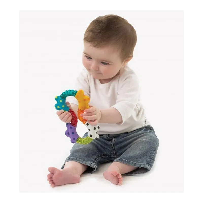 Grabulis Playgro Click&Twist, daudzkrāsaina
