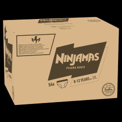 Pampers Ninjamas Pidžamas Biksītes Heart, 54 Biksītes Naktij, 27-43 kg