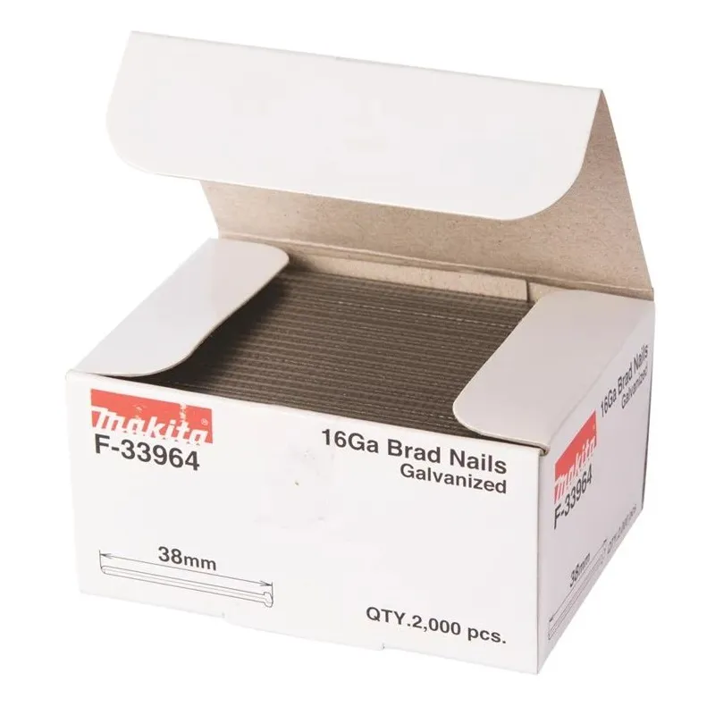 Naelad iluliistudele Makita 16GA F-33964, 38 mm x 1.6 mm, 2000 tk