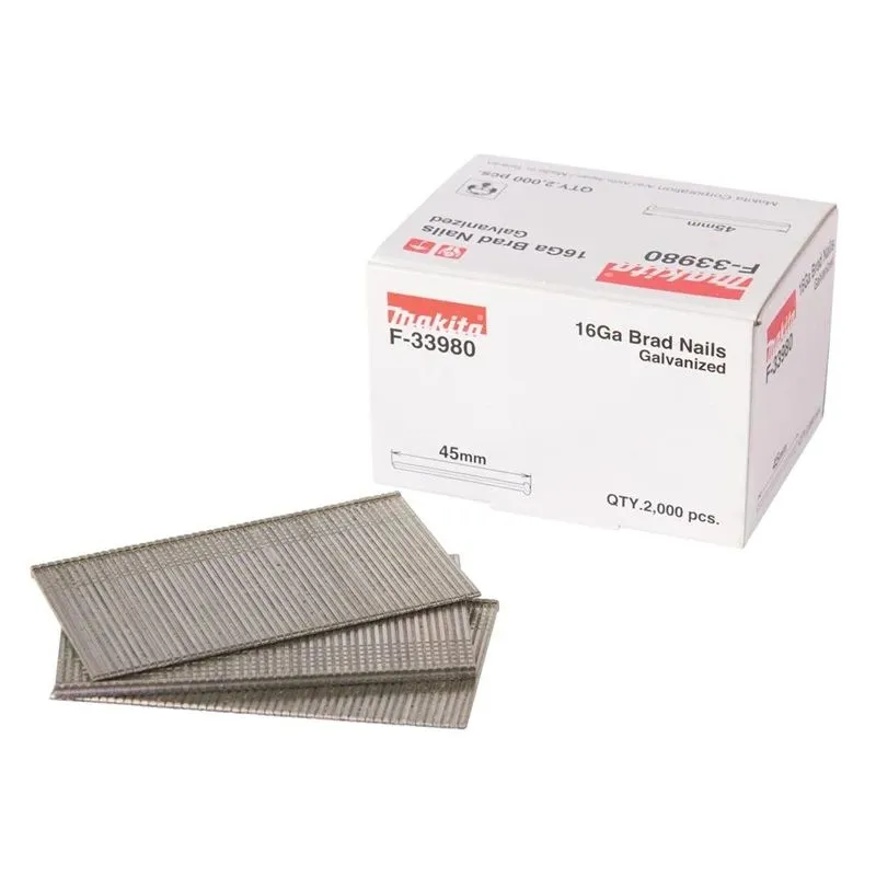 Nagla dēlīši Makita 16GA F-33980, 45 mm x 1.6 mm, 2000 gab.