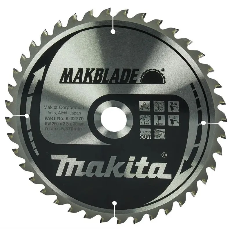 Zāģripa Makita B-32770, 260 mm x 30 mm