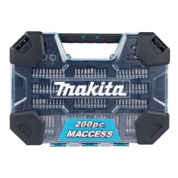 Urbju un uzgaļu komplekts Makita 200 gab E-22610