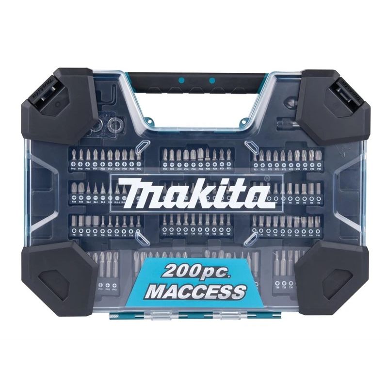 Urbju un uzgaļu komplekts Makita 200 gab E-22610