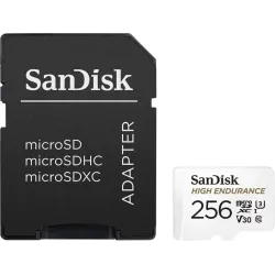 Mälukaart SanDisk High Endurance, 256 GB, 100 Mb-s - 40 Mb-s