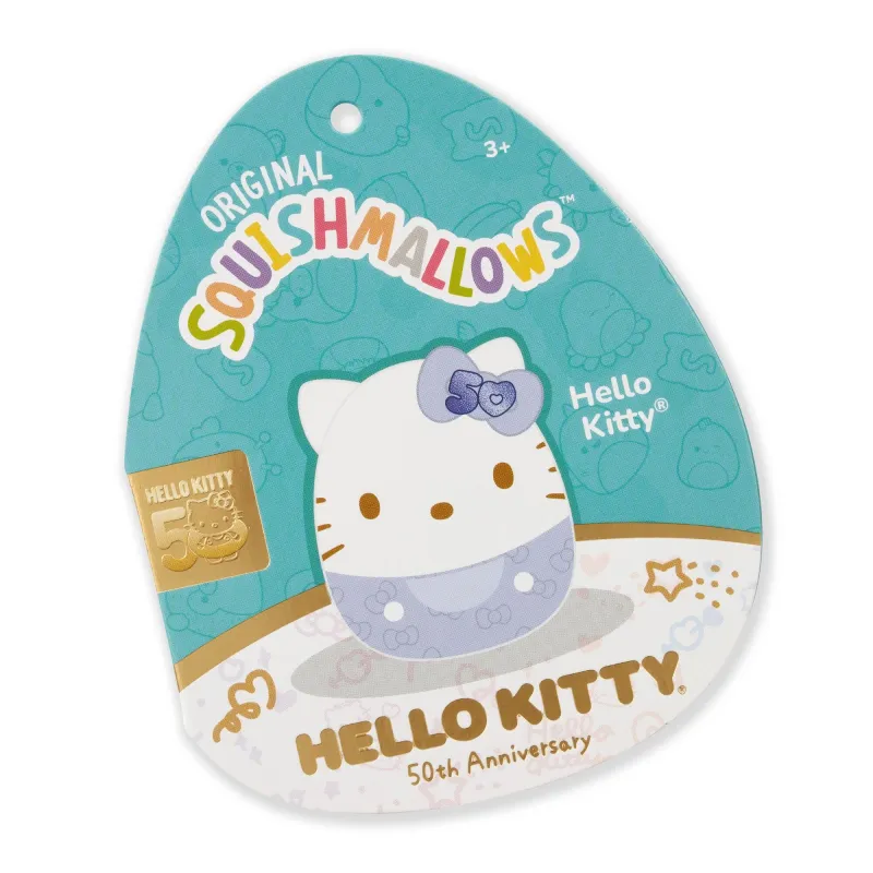 Mīkstā rotaļlieta Squishmallows Hello Kitty Embossed Bows, ,krāsa-dizains tiek izvēlēts nejauši,, 20 cm