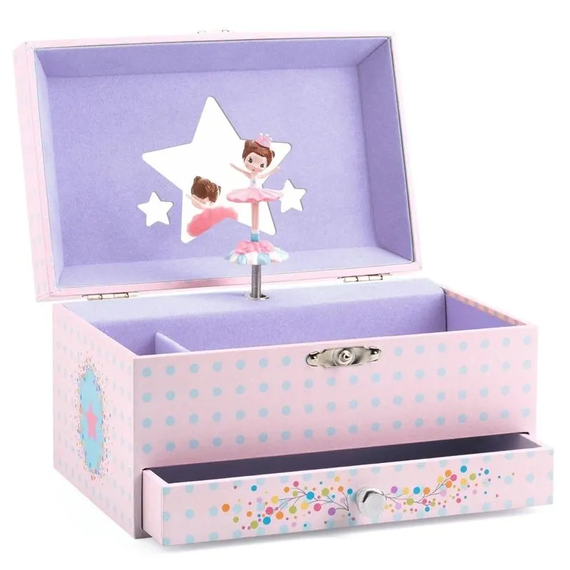 Rotaslietu lādīte Djeco Balerina DJ06597, rozā krās.