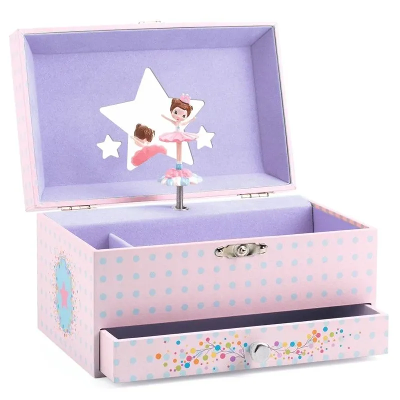 Rotaslietu lādīte Djeco Balerina DJ06597, rozā krās.