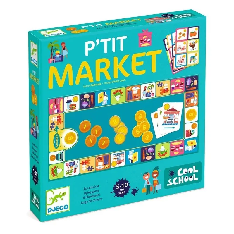 Galda spēle Djeco Cool school p'tit market DJ08533
