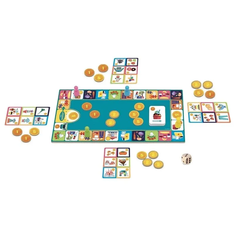 Galda spēle Djeco Cool school p'tit market DJ08533