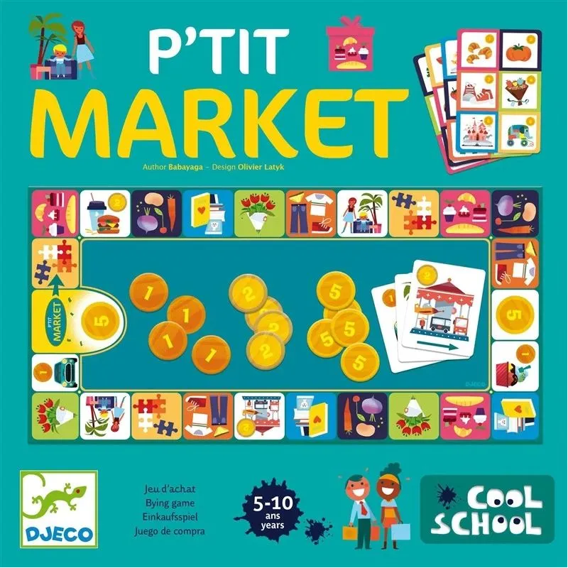 Galda spēle Djeco Cool school p'tit market DJ08533
