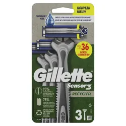 GILLETTE Sensor3 vienreizlietojami skuvekļi 3gab