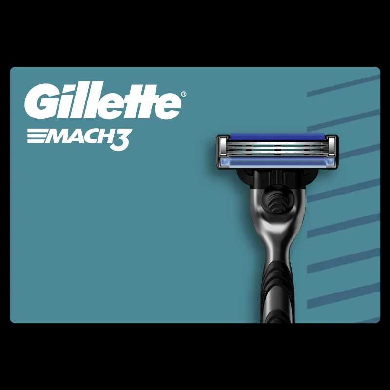 Gillette Mach3 Skuveklis Vīriešiem + 7 Skuvekļa Galviņas