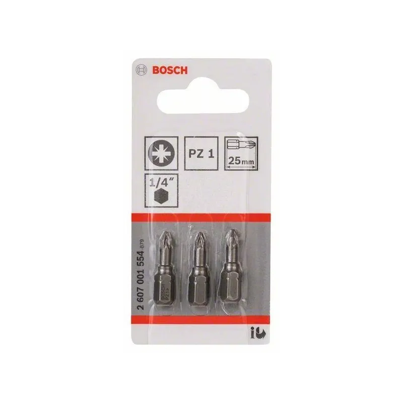 Atsuktuvų antgalių komplektas Bosch Extra Hard PZ1, PZ1, 25 mm