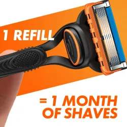 Gillette Fusion5 Power Skustuvas Vyrams + 10 Skutimosi Galvučių