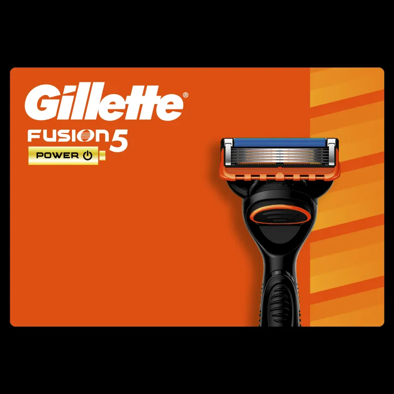Gillette Fusion5 Power Skustuvas Vyrams + 10 Skutimosi Galvučių