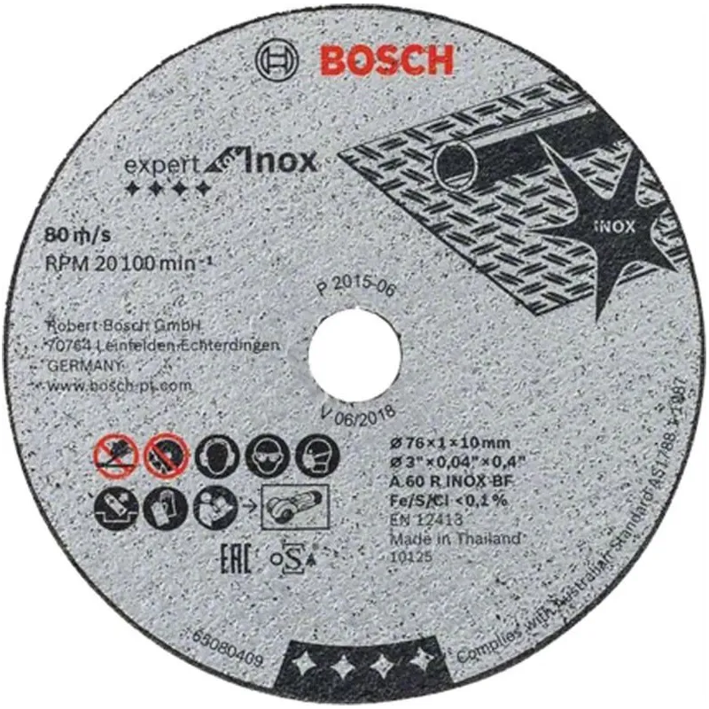 Griešanas disks Bosch, 76 mm x 1 mm x 10 mm