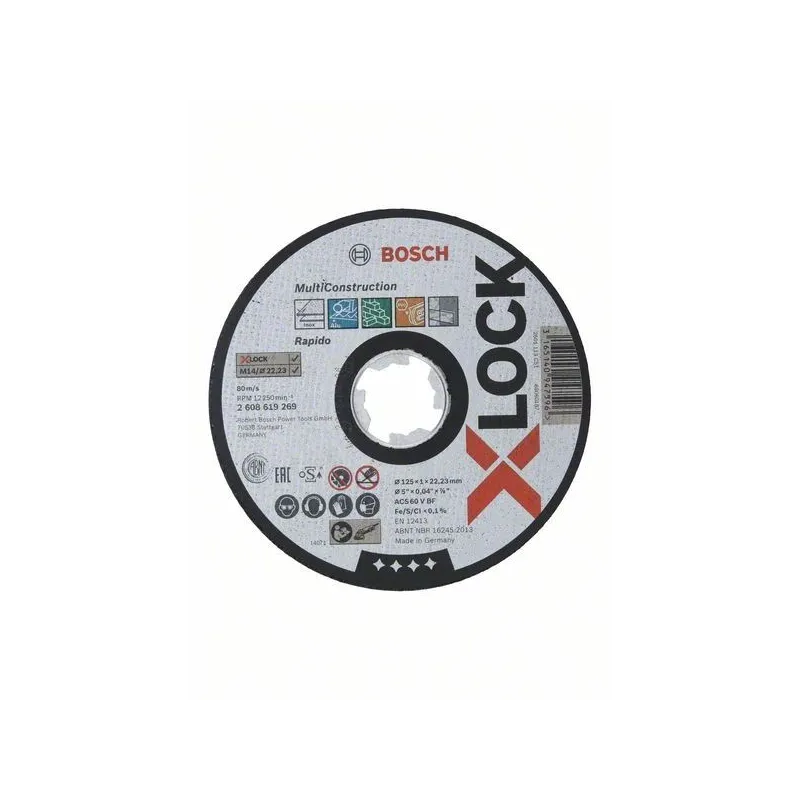 X-LOCK Multi Construction 125 × 1 × 22,23 mm