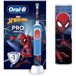 D103.413.2KX Vitality PRO Kids 3+ Spiderman Elektriskā Zobu Birste + Ceļojuma Futrālis