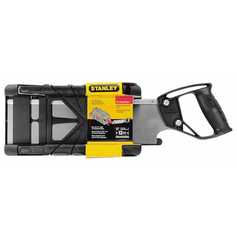 Leņķzāģēšanas kaste ,ar zāģi, stanley 1-19-800 305mm