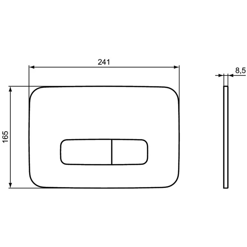 Ūdens nolaišanas poga Ideal Standard Oleas M3. zelta