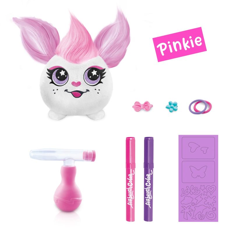 AIRBRUSH Hair´iffic mīkstā rotaļlieta ar Airbrush Mini