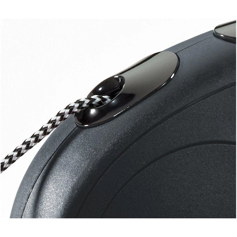 Automātiskā pavada Flexi New Classic Cord S. melna. 8 m