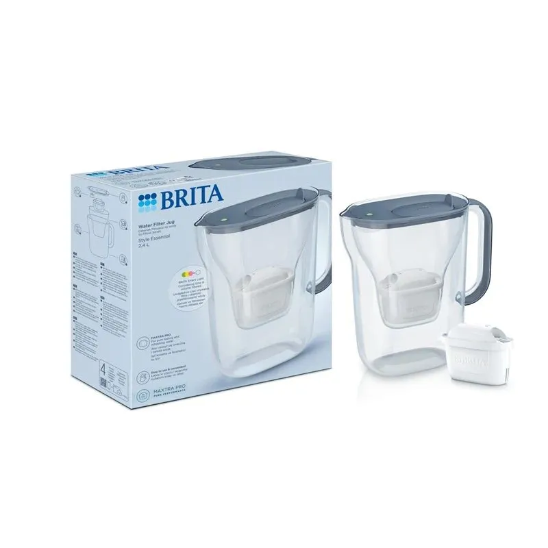 Vandens filtravimo indas Brita Style Essential, 2.4 l, akmens pilka
