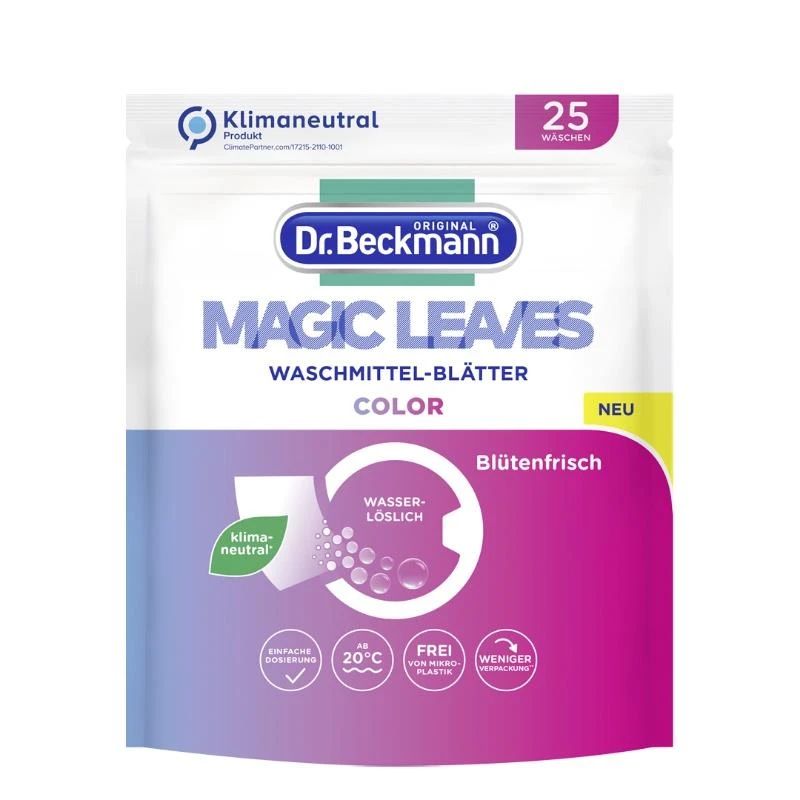 Veļas palagi Dr. Beckmann Magic Leaves Color. 25 gab.