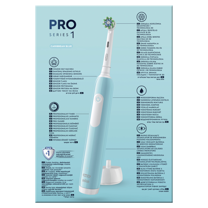 D305.523.3H Pro Series 1 Elektriskā Zobu Birste Duo pack