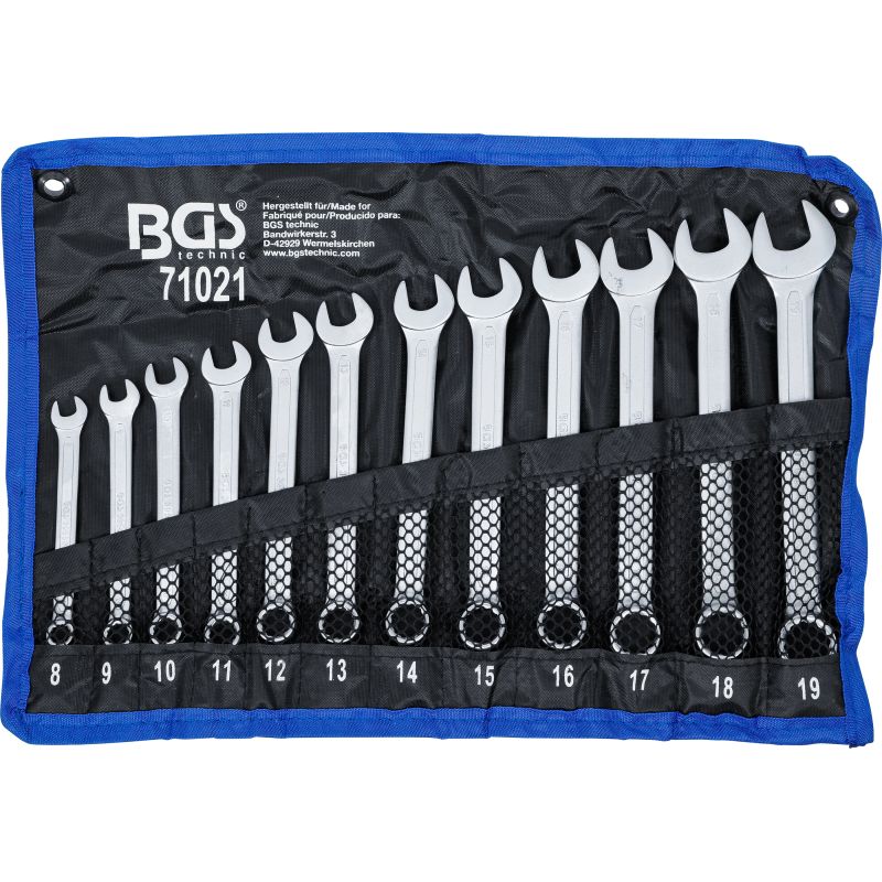 Kombinēto atslēgu komplekts - 8 - 19 mm - 12 gab.