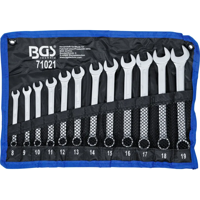 Kombinēto atslēgu komplekts - 8 - 19 mm - 12 gab.