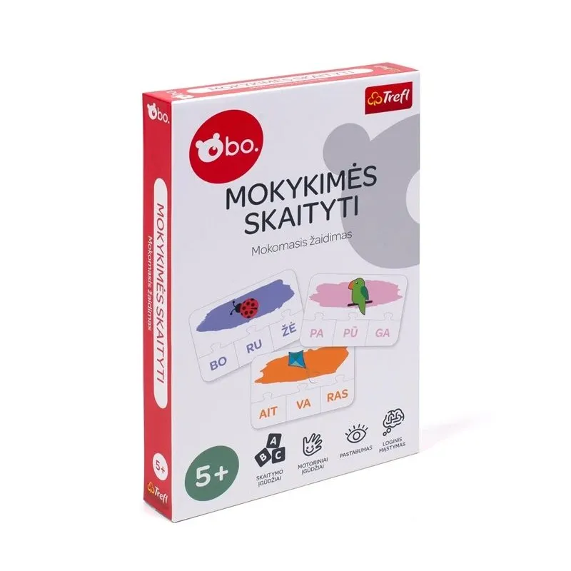 bo. educational board game Syllables ,In Lithuanian lang.,