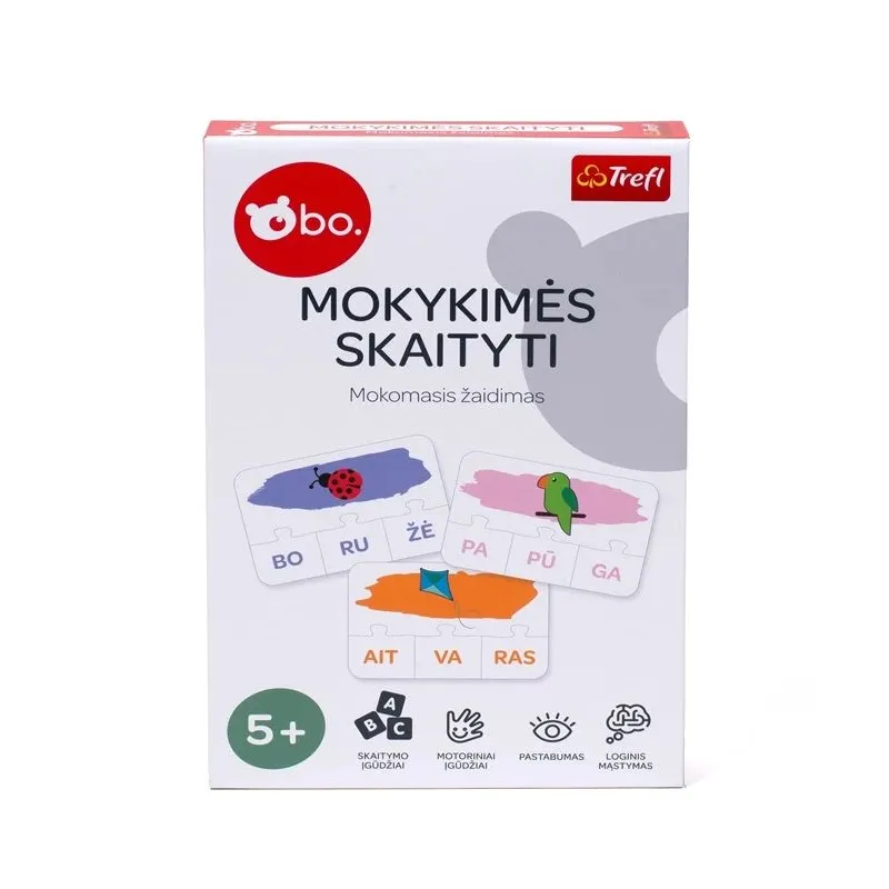 bo. educational board game Syllables ,In Lithuanian lang.,