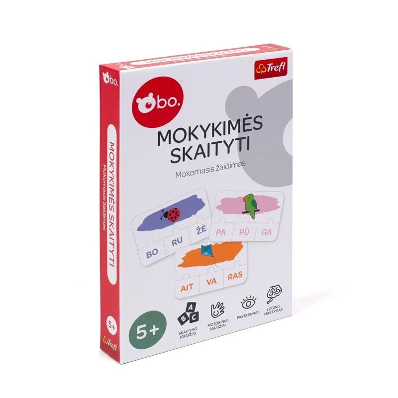 bo. educational board game Syllables ,In Lithuanian lang.,