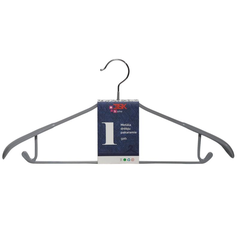 Drēbju pakaramais metāla 40x20cm pelēks