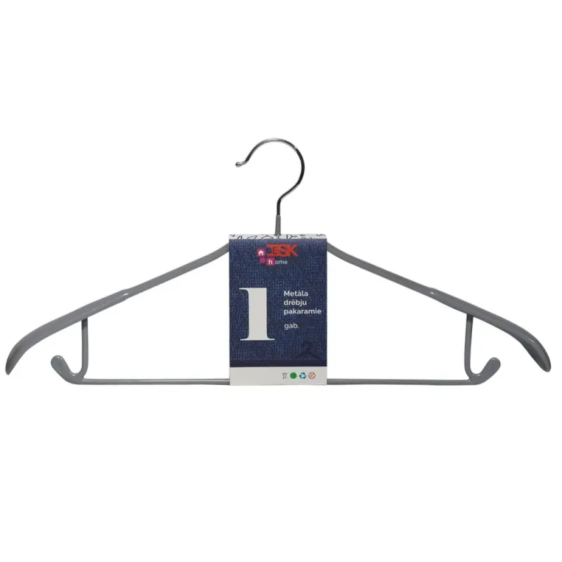 Drēbju pakaramais metāla 40x20cm pelēks