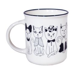 Krūze keramiska 330ml, kaķi