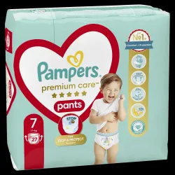 Pampers Premium Care Pants Size 7, 27 Diapers, 17+kg