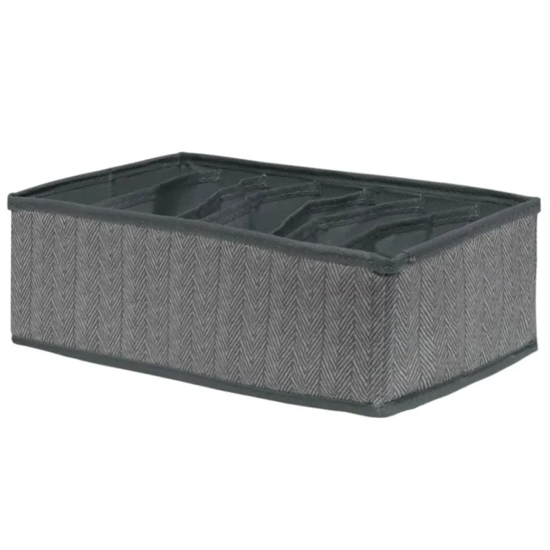 Uzglabāšanas kaste 32x16x11cm, 7 iedalījumi, pelēka