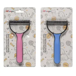 Ķemme dzīvnieku ar metāla sariem