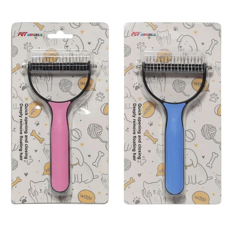 Ķemme dzīvnieku ar metāla sariem