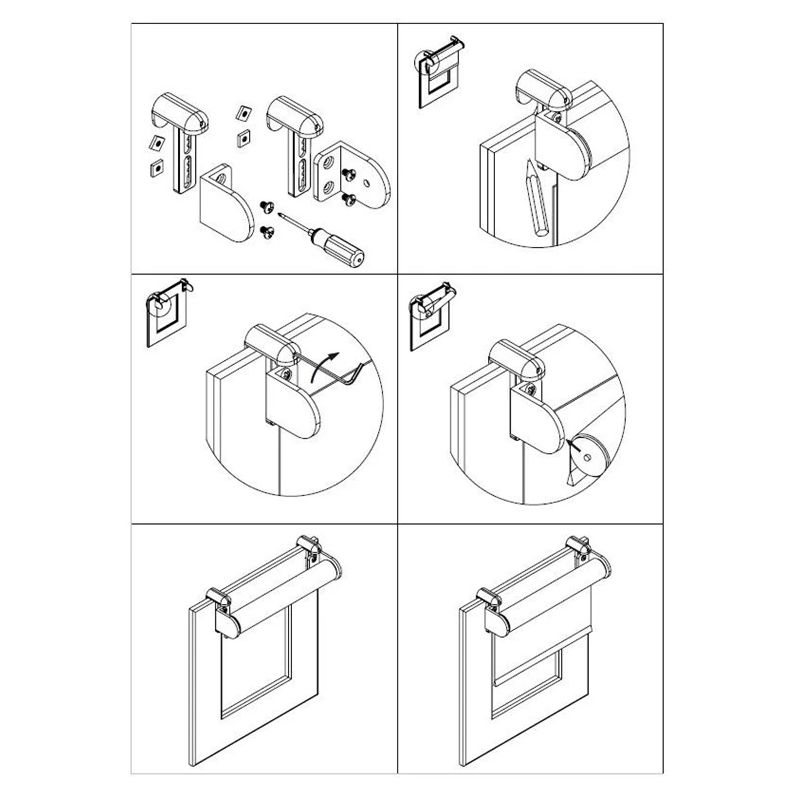 Komplekts tur. rullo žal.standarta balts