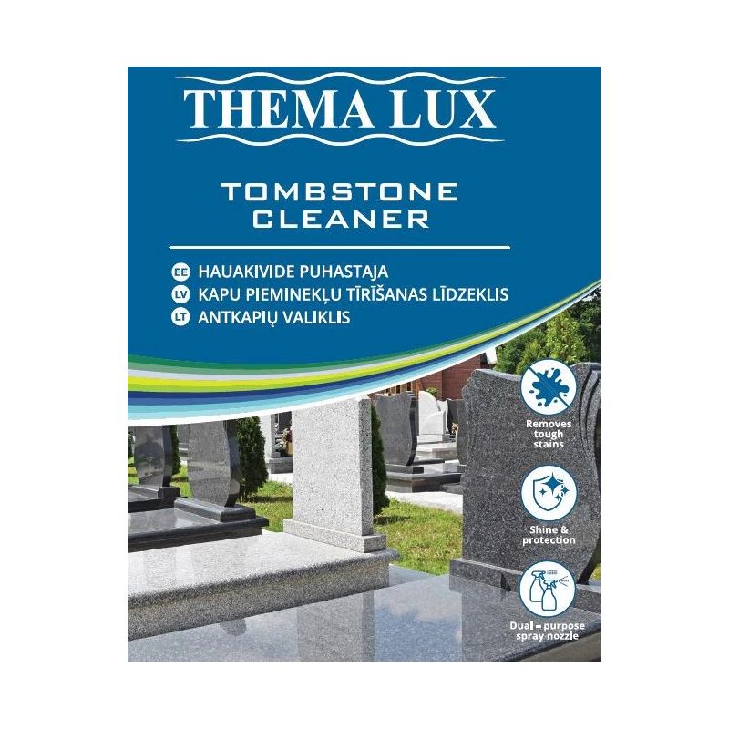 Kapu pieminekļu tīrītājs, kapu pieminekļu tīrīšanai Thema Lux, 0.5 l