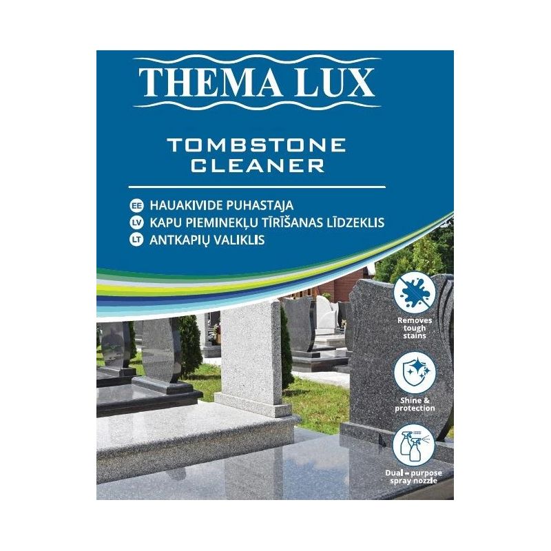 Kapu pieminekļu tīrītājs, kapu pieminekļu tīrīšanai Thema Lux, 0.5 l