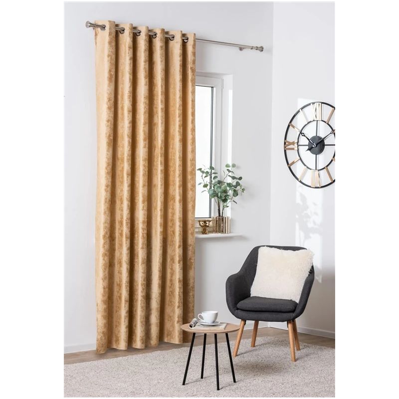 Nakts aizkari Domoletti FES, dzeltena, 200 cm x 260 cm