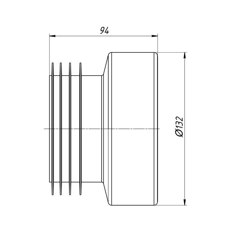 Blīve podam. taisna w0210eu ,aniplast,