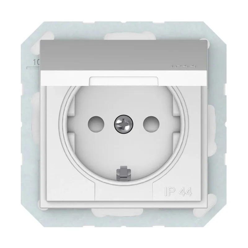 Kontaktligzda Vilma QR1000 RP16-003-22, Iezemēta rozete, IP44, matēta balta krās.